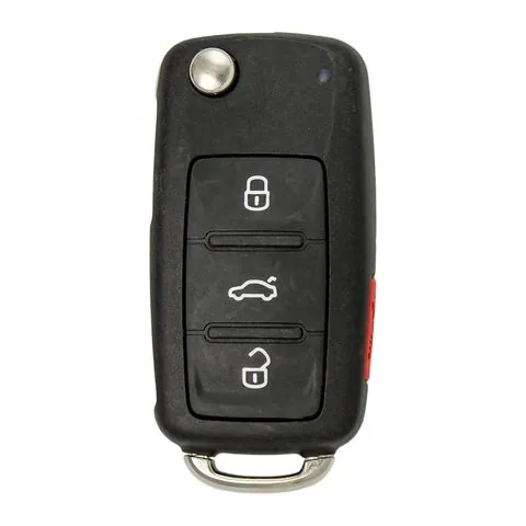 2011 Volkswagen EOS 4-button Remote Head Key, FCC ID NBG010180T
