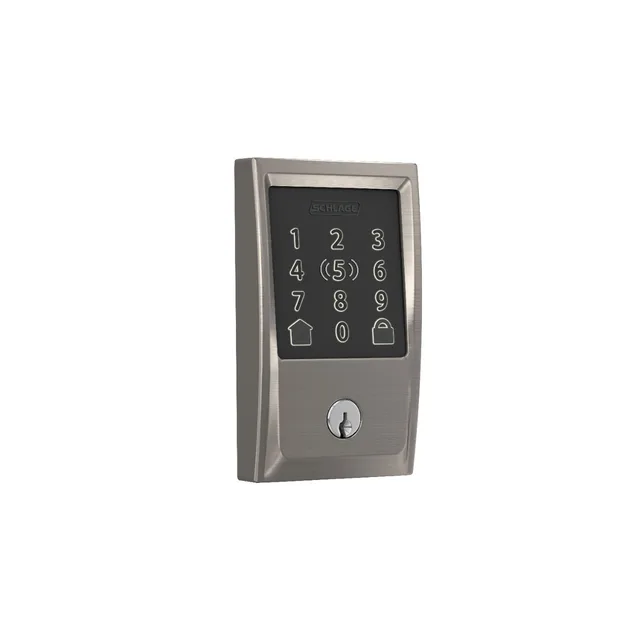 Schlage Encode Plus Wi-Fi smart deadbolt with touchscreen keypad in satin nickel